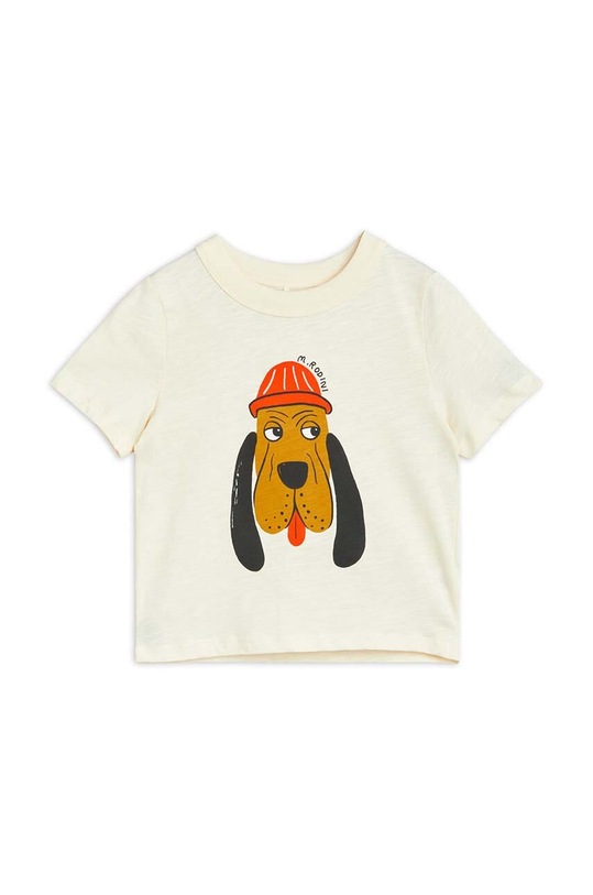 Mini Rodini t-shirt bawełniany dziecięcy 2412011111 biały SS24