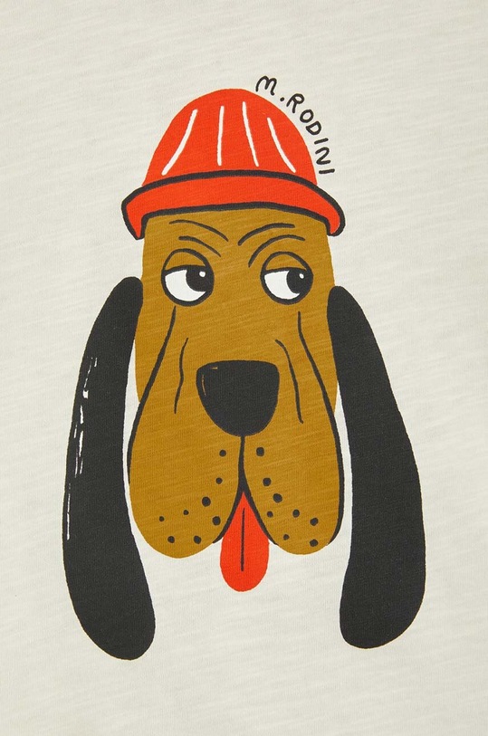 Mini Rodini t-shirt bawełniany dziecięcy biały 2412011111