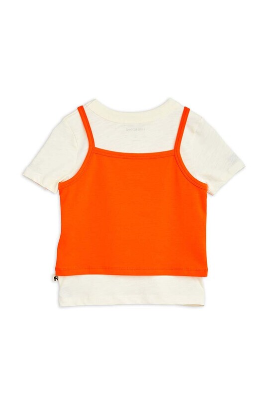 Хлопчик Дитяча бавовняна футболка Mini Rodini 2412012300 помаранчевий