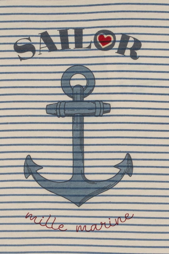 Детская хлопковая футболка Konges Sløjd голубой KS100259