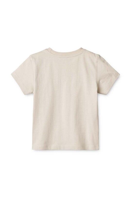 Chłopiec Liewood t-shirt bawełniany dziecięcy Sixten Placement Shortsleeve T-shirt LW18799 beżowy