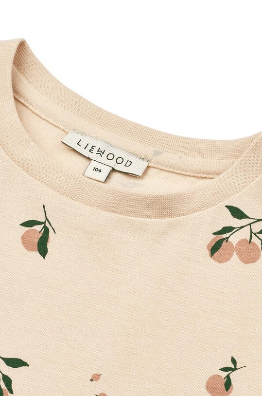 Мальчик Детская хлопковая футболка Liewood Apia Baby Printed Shortsleeve T-shirt LW18826 розовый