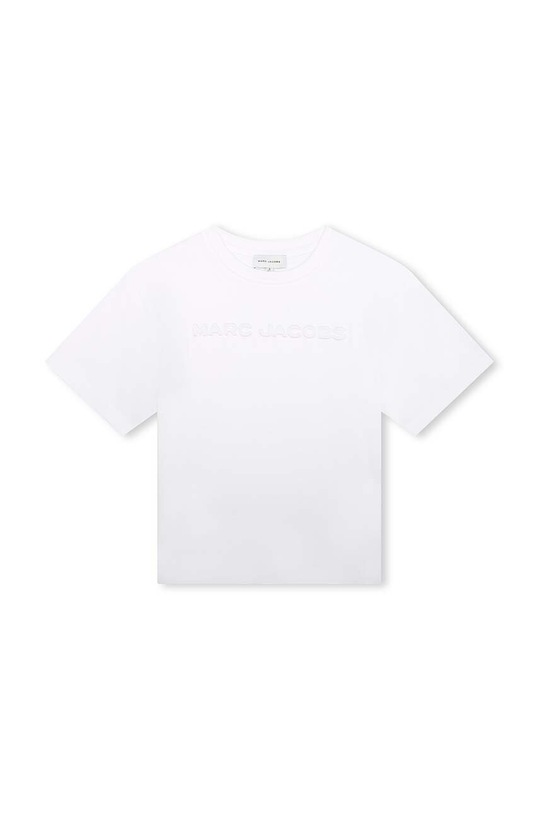 Παιδικό βαμβακερό μπλουζάκι Marc Jacobs W60039.86.108 λευκό SS24