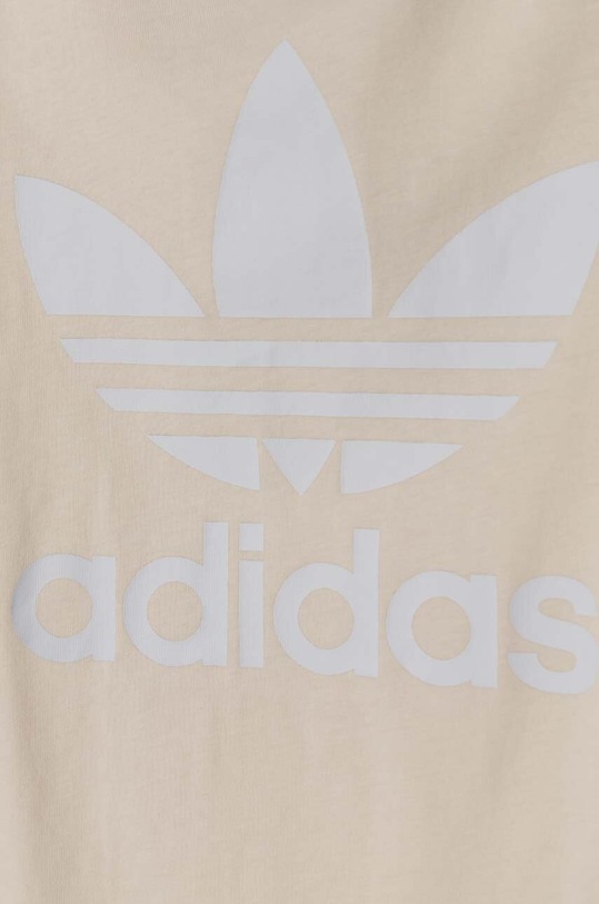 Băieți adidas Originals tricou de bumbac pentru copii TREFOIL TEE IN8452 bej