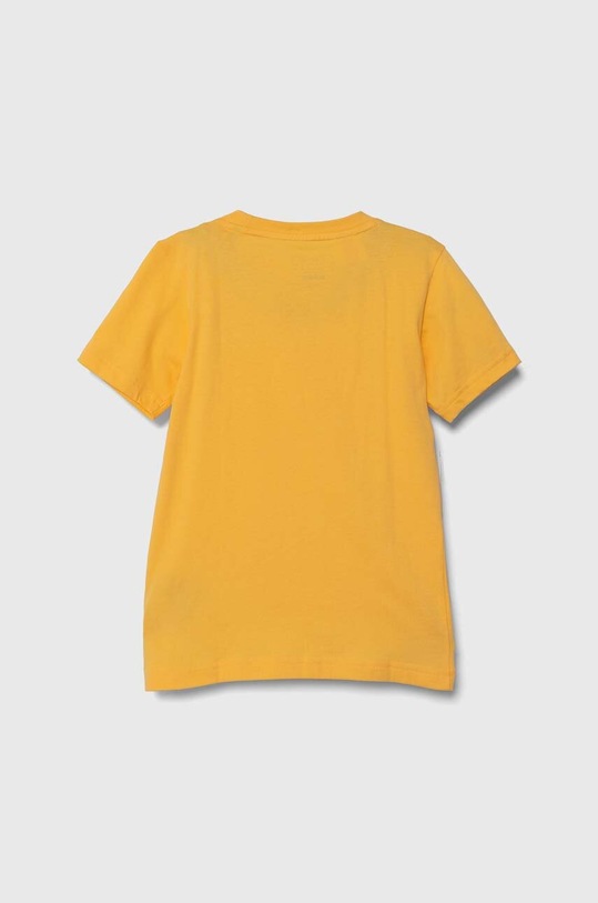 Detské bavlnené tričko adidas IS2582 žltá SS24