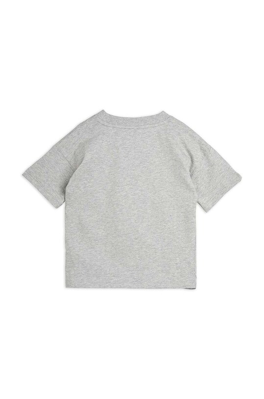 Mini Rodini tricou de bumbac pentru copii Club muscles 2422014394 gri SS24