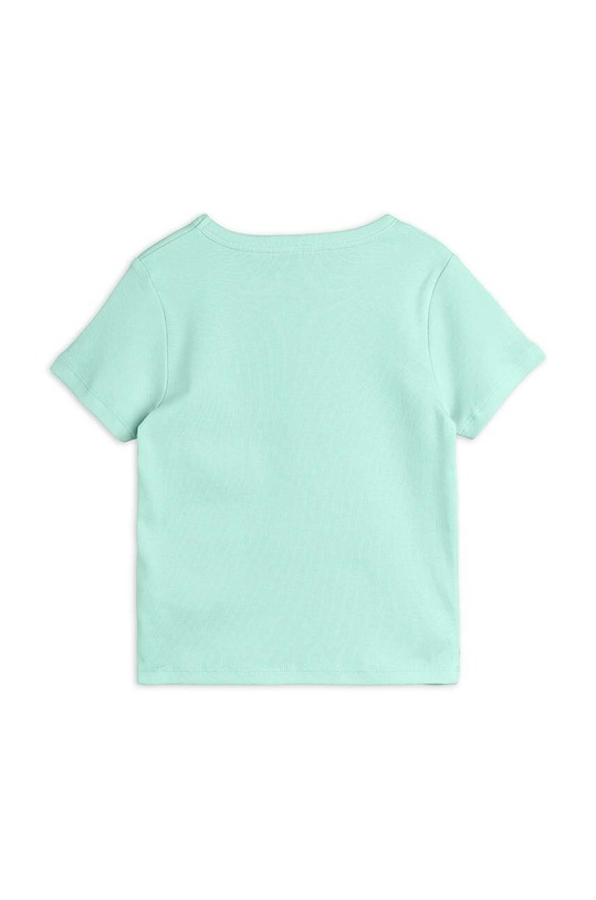 Mini Rodini t-shirt bawełniany dziecięcy Squirrel 2422015275 zielony SS24