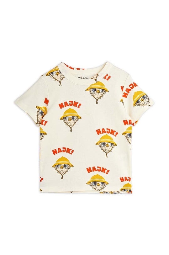 Mini Rodini t-shirt bawełniany dziecięcy Hike 2422017111 biały SS24