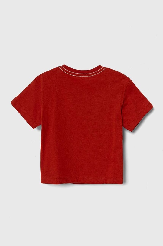 Παιδικό βαμβακερό μπλουζάκι United Colors of Benetton 3096G10DA.P.Seasonal κόκκινο SS24
