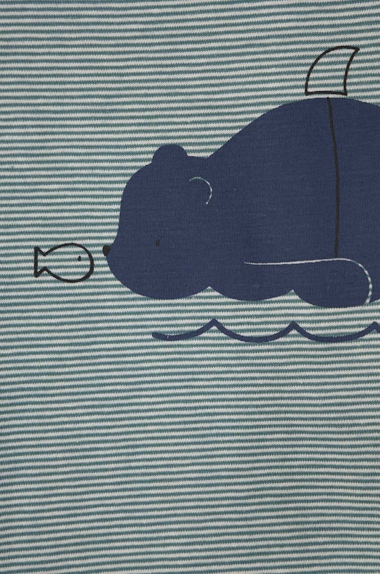 CHLAPEC Bavlněné dětské tričko United Colors of Benetton 3QFNA104E.W.Seasonal zelená