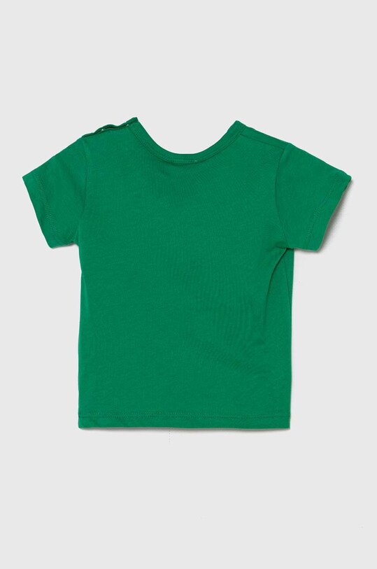 Мальчик Детская хлопковая футболка United Colors of Benetton 3I1XA104Q.W.Seasonal зелёный