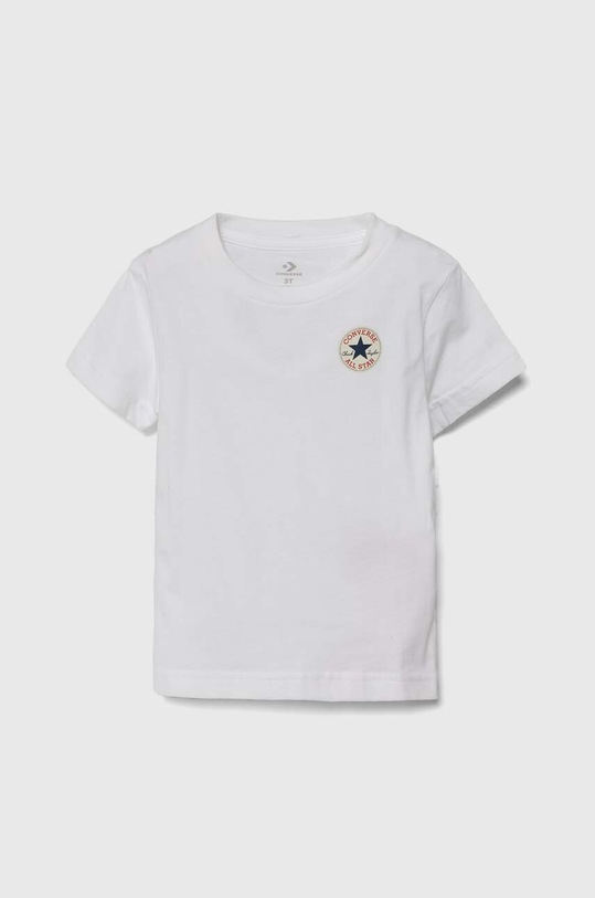 Converse t-shirt bawełniany dziecięcy nadruk biały 8C9506