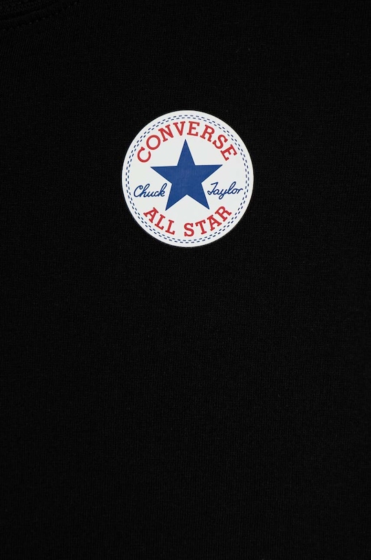 Chłopiec Converse t-shirt bawełniany dziecięcy 8C9506 czarny
