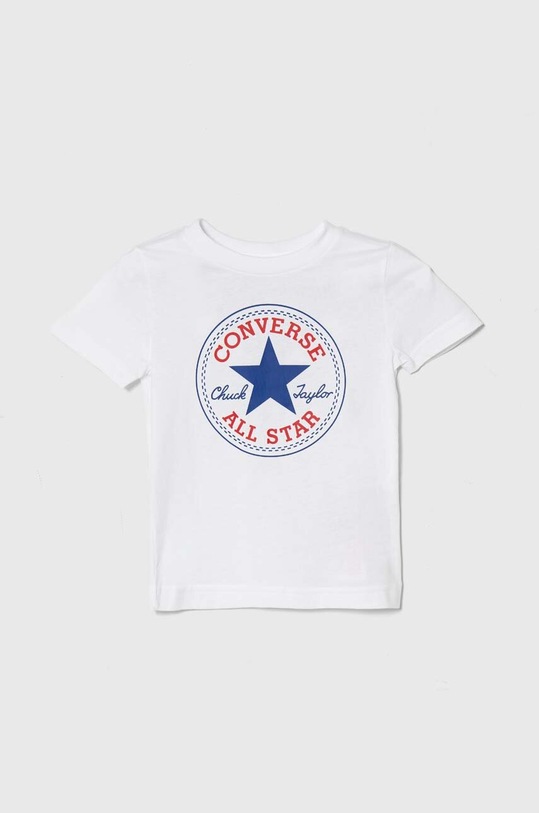 Converse t-shirt bawełniany dziecięcy nadruk biały 866500