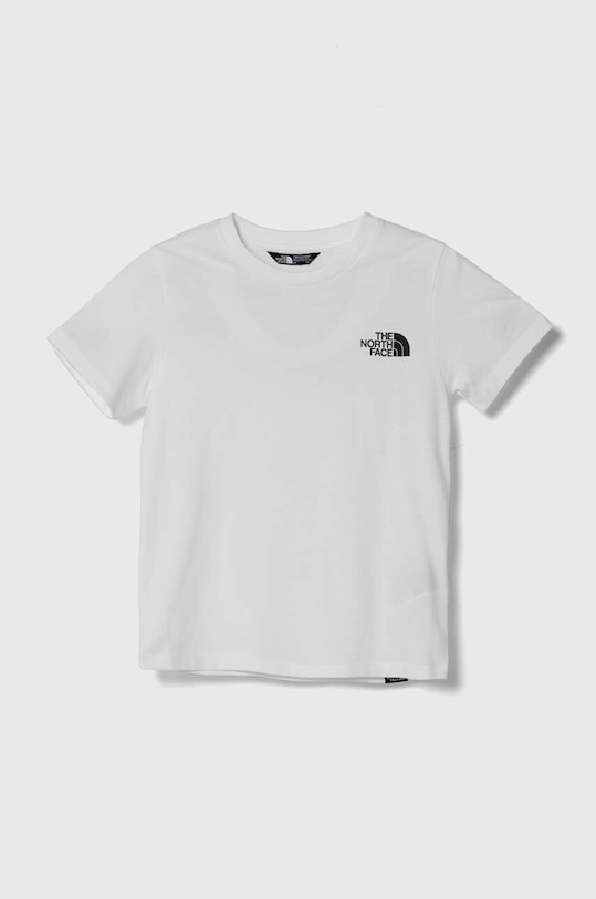 The North Face t-shirt dziecięcy SIMPLE DOME TEE NF0A87T4 biały SS24