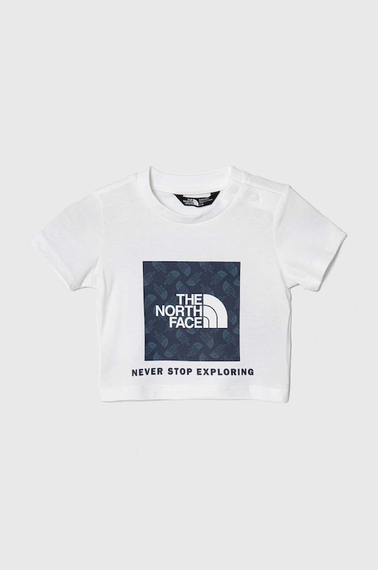 Dětské bavlněné tričko The North Face BOX INFILL PRINT TEE kulatý bílá NF0A877J