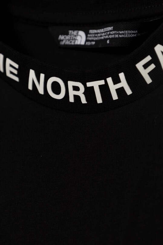 Băieți The North Face tricou din bumbac NEW SS ZUMU TEE NF0A877S negru