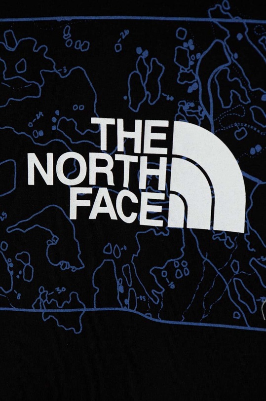 Chłopiec The North Face t-shirt bawełniany dziecięcy NEW GRAPHIC TEE NF0A877W czarny