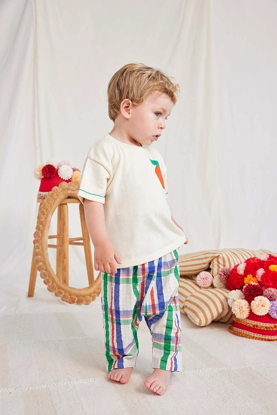 Bobo Choses tricou din bumbac pentru bebelusi 124AB113 bej