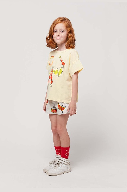 Bobo Choses t-shirt in cotone per bambini 124AC012 giallo