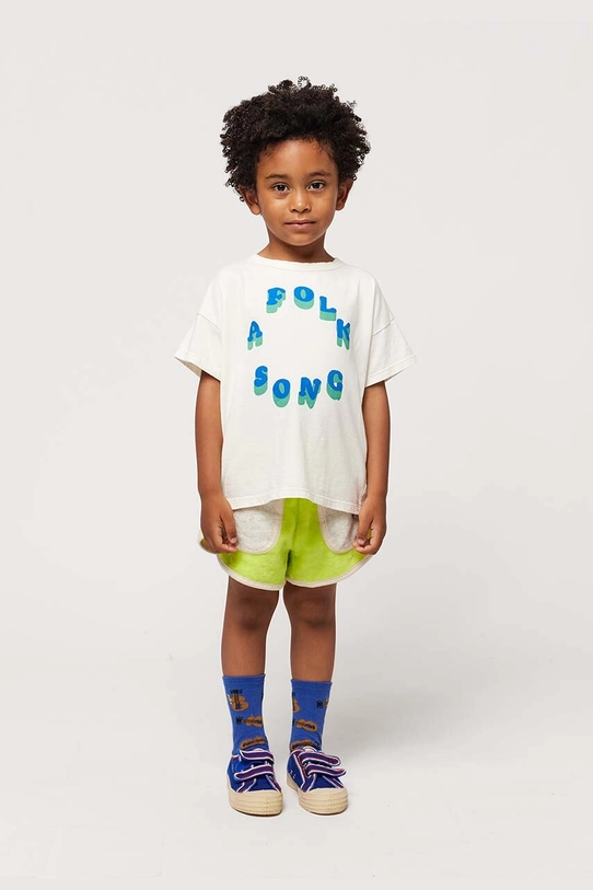 Bobo Choses t-shirt bawełniany dziecięcy biały 124AC002