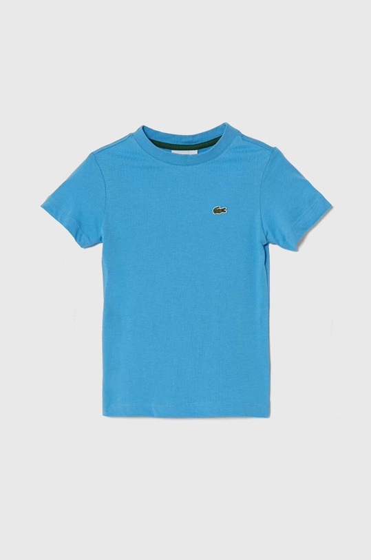 Lacoste t-shirt bawełniany dziecięcy bawełna niebieski TJ1122.PPYH