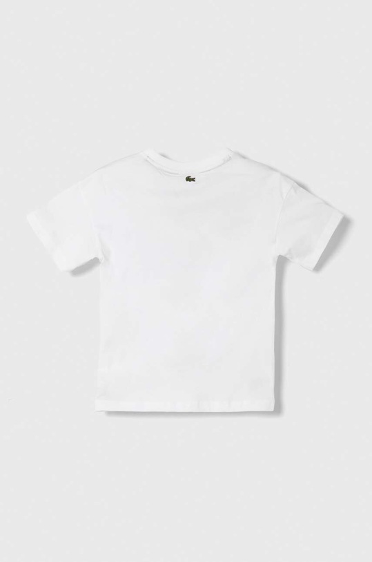 Lacoste t-shirt bawełniany dziecięcy TJ1207 biały SS24