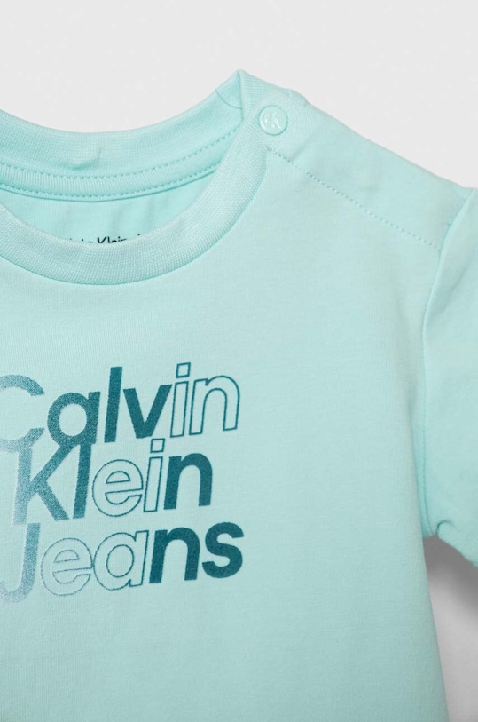 Chlapec Detské tričko Calvin Klein Jeans IN0IN00169.PPYH tyrkysová