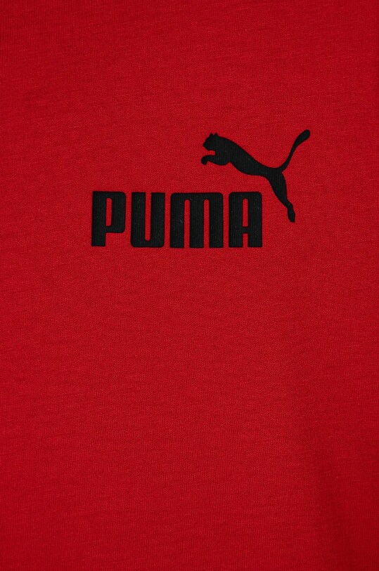 Chłopiec Puma t-shirt bawełniany dziecięcy ESS Small Logo Tee B 586961 czerwony