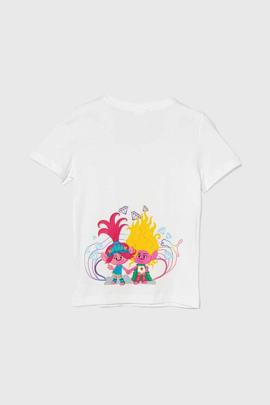Dječja pamučna majica kratkih rukava Puma PUMA X TROLLS Tee 624816 bijela SS24