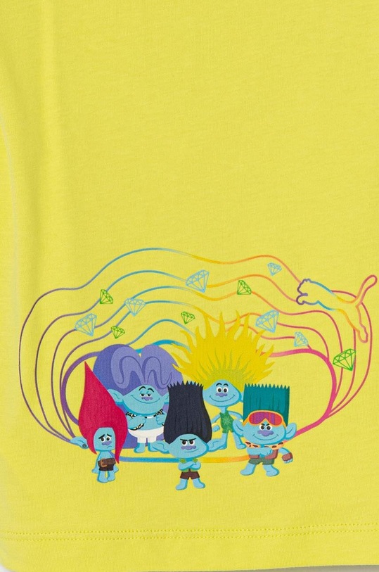 Dětské bavlněné tričko Puma PUMA X TROLLS Tee zelená 624816