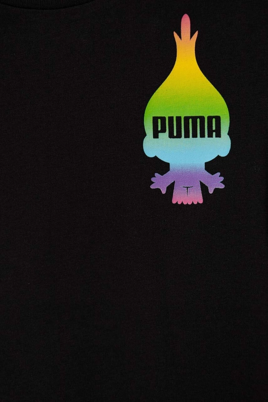 Chłopiec Puma t-shirt bawełniany dziecięcy PUMA X TROLLS Tee 624816 czarny