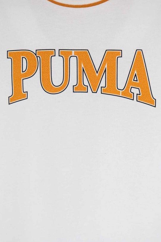 Băieți Puma tricou de bumbac pentru copii PUMA SQUAD B 679259 alb