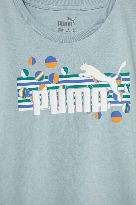 BIMBA Puma t-shirt in cotone per bambini ESS+ SUMMER CAMP Tee 679273 turchese