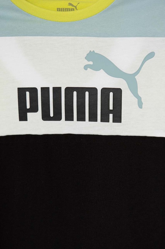 Dječaci Dječja pamučna majica kratkih rukava Puma ESS BLOCK B 679716 zelena