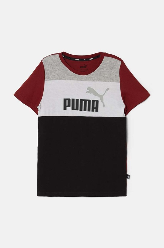 Puma tricou de bumbac pentru copii ESS BLOCK B print negru 679716