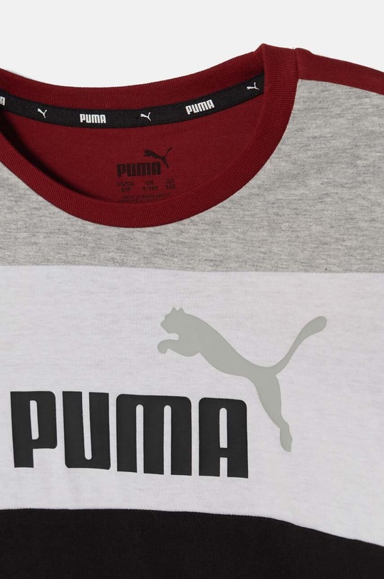 Băieți Puma tricou de bumbac pentru copii ESS BLOCK B 679716 negru