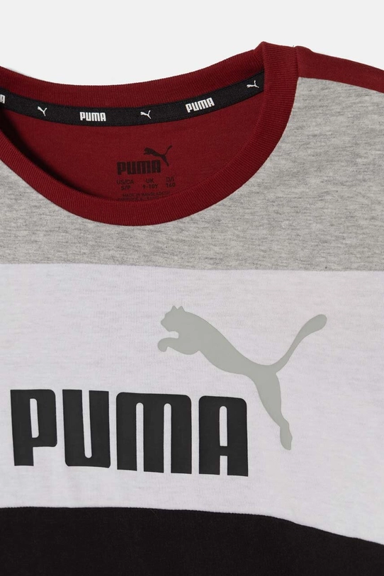 Băieți Puma tricou de bumbac pentru copii ESS BLOCK B 679716 negru