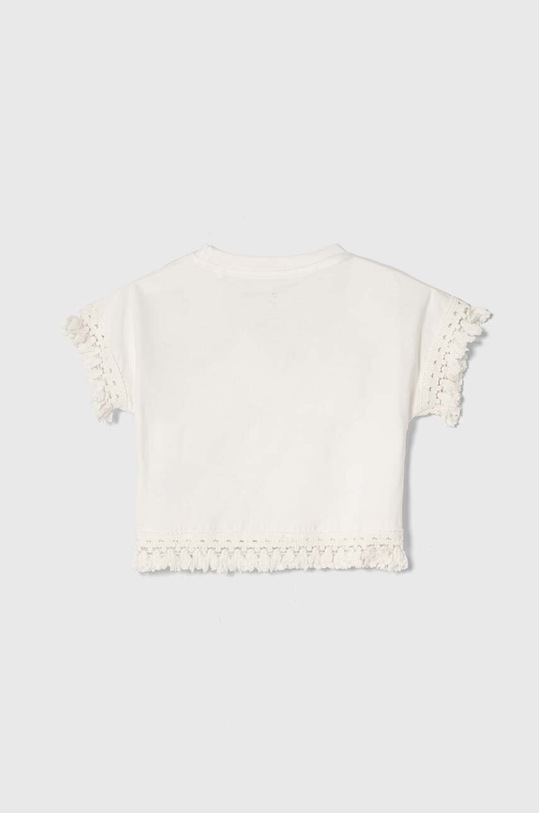 Детска памучна тениска zippy 3105939201 бял SS24