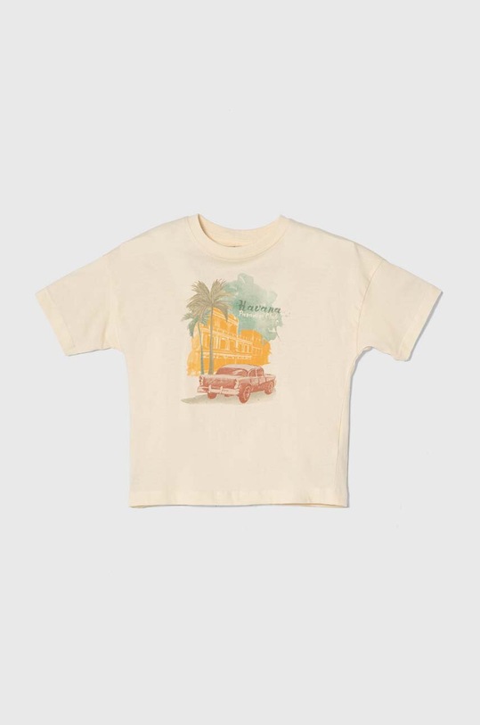 zippy t-shirt bawełniany dziecięcy nadruk beżowy 3105977202