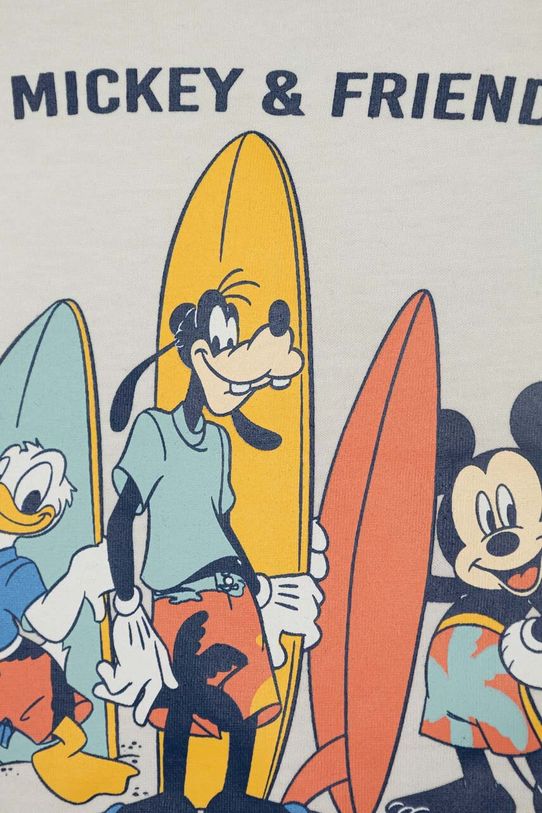 Chłopiec zippy t-shirt bawełniany niemowlęcy x Disney 3105979101 beżowy