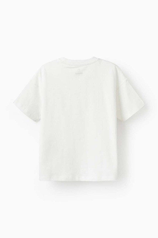 zippy t-shirt bawełniany dziecięcy 3106018204 biały SS24