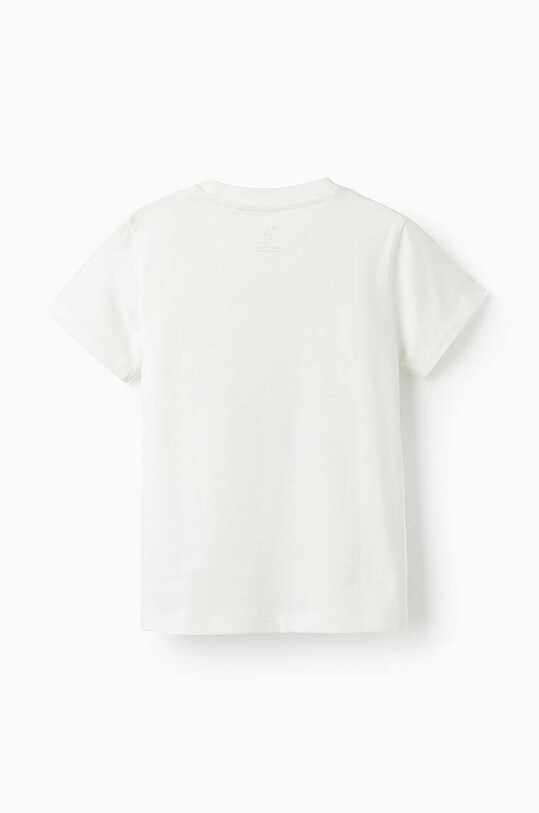 Chłopiec zippy t-shirt bawełniany dziecięcy 3106098502 biały