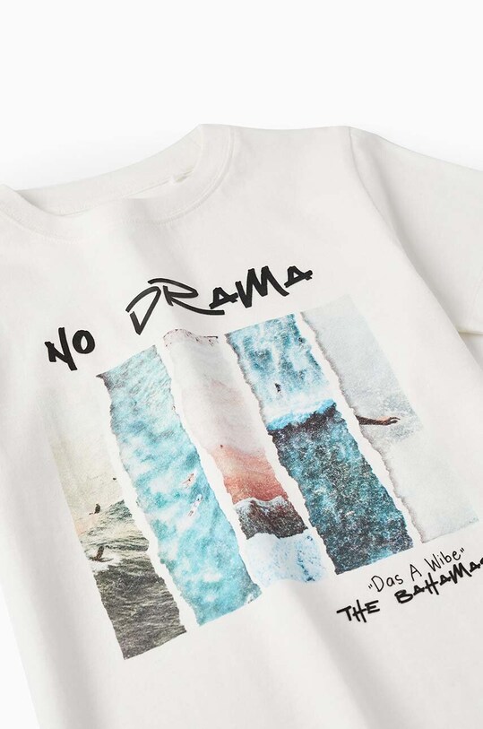 zippy t-shirt bawełniany dziecięcy biały 3106098502