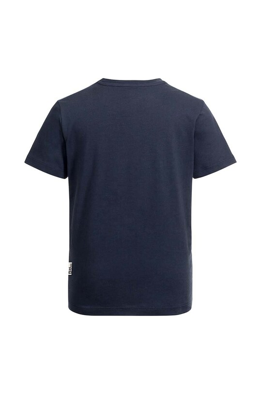 Jack Wolfskin t-shirt bawełniany dziecięcy MORE HUGS 1610581. granatowy SS24