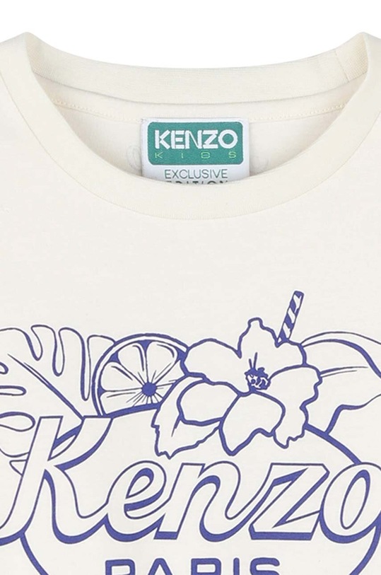 Dětské bavlněné tričko Kenzo Kids béžová K60411.156.162