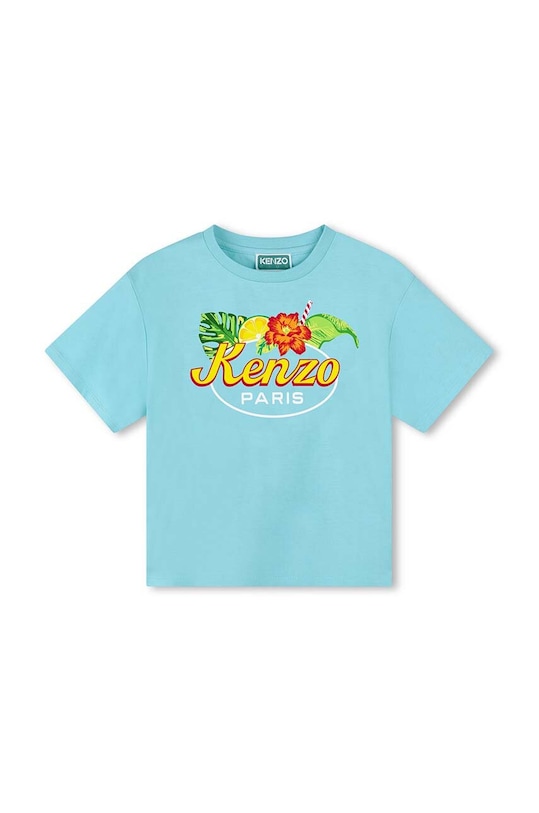 Kenzo Kids t-shirt bawełniany dziecięcy nadruk niebieski K60412.114.150