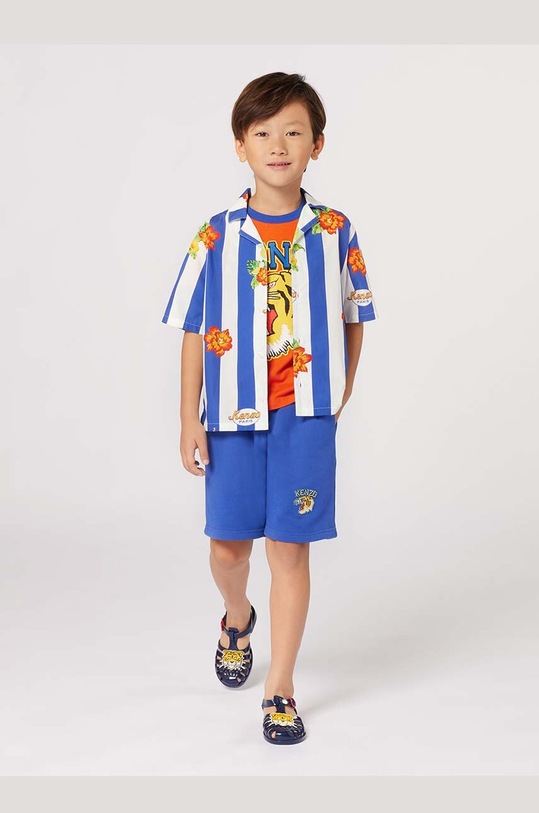 Kenzo Kids t-shirt bawełniany dziecięcy nadruk pomarańczowy K60833.114.150