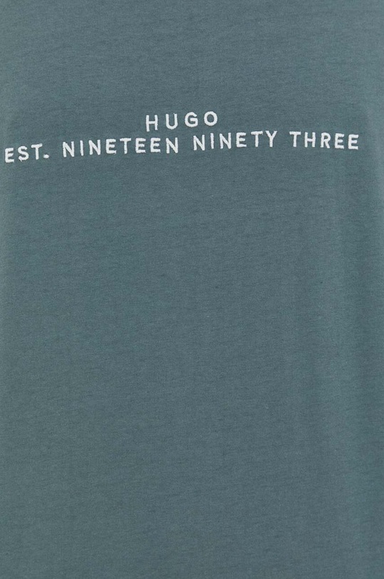 Bavlnené tričko HUGO 50504718 zelená