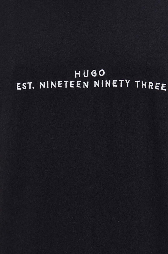 Bombažna kratka majica HUGO črna 50504718